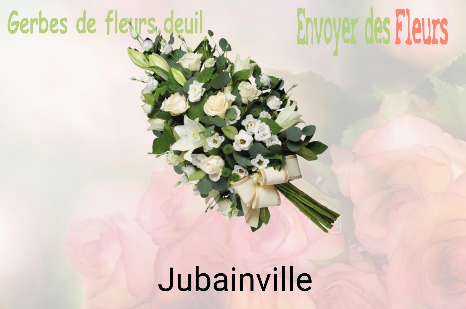 Gerbe de fleurs de deuil livrée à Jubainville